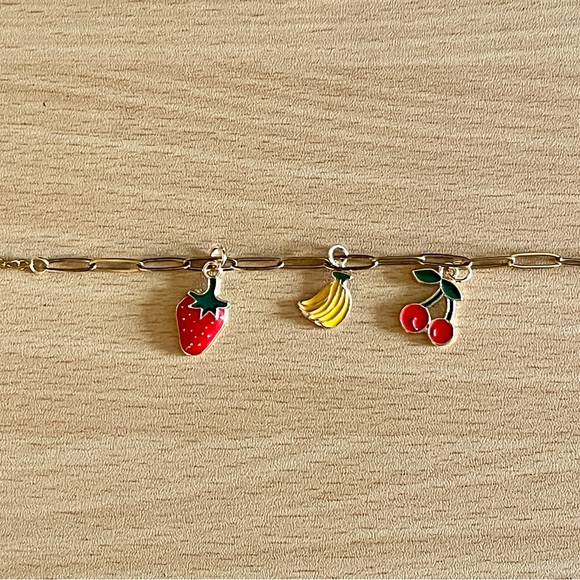Stainless Steel Fruit Charm Bracelet - Picture 6 of 6